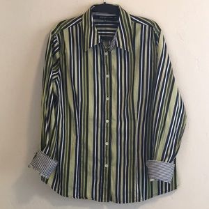 Jones New York striped blouse size XL